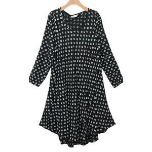 MASAI Copenhagen Noculla Midi Dress Womens Medium Black Bias Stylish Modern